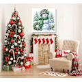 Miniatyrbild 4 av 5: Juldiamanter Konstmålning Kit för Vuxna, Snögubbe Diamanter Konstmålning Kit för Nybörjare 5D Full Borr Diamanter, Gem Art Hantverk för Vuxna Vägg