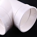 Pikkukuva 3 / 5: 75mm 3-tie(90) pyöreä jaettu kanavaliitin Xddryer Vent Teewhite Abs-muovi