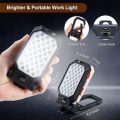 Miniatyrbilde 2 av 4: Oppladbar arbeidslampe 1000 lumen LED arbeidslampe med 170 justerbar stativ