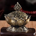Miniatyrbillede 1 af 5: Røgelsebrænder, Lotus Røgelseholder Røgelsebrænder Tilbageflow Røgelsebrænder