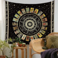 Pikkukuva 5 / 5: -Tarot-ennustuksen seinävaate - Abstrakti taide - Psykedeelinen seinäkoriste makuuhuoneeseen, olohuoneeseen, asuntolaan