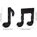 Miniatyrbillede 3 af 5: Musiknotation Clips 2 stk./sæt - Kreativ madposeforsegling Clip Musiknote