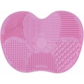 Miniatyrbilde 1 av 5: Rensebørste for rengjøring av sminkekost, rengjøringsmatte, skrubbebrett (rosa)