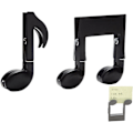 Miniatyrbillede 1 af 5: Musiknotation Clips 2 stk./sæt - Kreativ madposeforsegling Clip Musiknote
