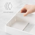 Miniatyrbillede 2 af 5: Madkasse låg arrangør, stor justerbar plastik låg opbevaring til køkken skabe