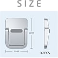 Miniatyrbillede 2 af 5: 2-delt bærbar computerstand, sammenklappelig stand, selvklæbende computerstand, ergonomisk