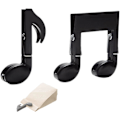 Miniatyrbillede 5 af 5: Musiknotation Clips 2 stk./sæt - Kreativ madposeforsegling Clip Musiknote