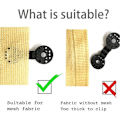 Miniatyrbillede 5 af 5: 40 stk. skyggeklud plastclips runde sorte clips til solskygge