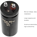 Miniatyrbillede 2 af 5: Kondensator, Boltpind Elektrolytisk Kondensator 450V 2200uf Aluminium Elektrolyse Dielektrisk Kondensator