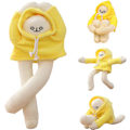 Miniatyrbilde 1 av 4: 2 stk plysj bananmann leker, rare banan utstoppede dyr dukke, morsom