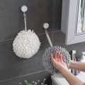 Miniatyrbillede 1 af 5: Kamanan Ball Chenille Håndklæder 2 Stykker Hængende Håndklæde Blødt Absorberende Mic