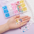 Miniatyrbilde 4 av 5: DIY - Perleboks - Akrylperler - Mix - 630stk - Smykkefremstilling flerfarget