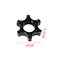 Miniatyrbilde 5 av 5: Hurtigutløseradapter for ratt, aluminiumslegering ratt adapterplate 70mm avstandsstykke for Thrustmaster T300RS med 13-14 tommers ratt