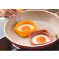 Miniatyrbild 5 av 5: 5 st silikonäggringar, nonstick äggringar set, äggkokningsringar