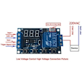 Miniatyrbild 3 av 5: 6-30V Justerbar Relä Timer Cykel Modul Switch Trigger Fördröjningskrets Kort