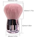 Miniatyrbillede 2 af 5: Bløde Kabuki Pensler Negle Støv Børste, Farverige Pulver Børste Rengøringsbørste til Maleri Manicure Negle og Makeup Pulver Blush (Pink)