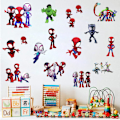 Miniatyrbilde 3 av 5: Spidey og hans fantastiske venner Skrell og lim veggklistremerker, rød, gul, blå, grønn, oransje, lilla