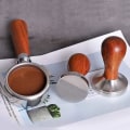 Miniatyrbild 4 av 5: 51MM Fjäderbelastad Kaffeepress 304 Rostfritt Stål Platt Bas Kaffeepress