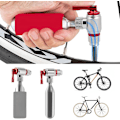 Miniatyrbillede 4 af 5: Cykel CO2 Pumpe, til Presta og Schrader Ventiler | Mini Dæk Inflator til Landevej, Racing og MTB Cykler | Ingen Patron
