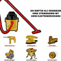 Miniatyrbilde 3 av 3: Støvsuger slange reduksjonsadapter egnet for f.eks. B.Bosch Karcher