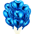 Miniatyrbild 1 av 4: 10 st Blå Hjärtballonger, Hjärtformade Ballonger, Hjärt Helium Ballonger för Födelsedag, Bröllop, Alla Hjärtans Dag, Julparty Dekoration