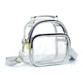 Pikkukuva 1 / 4: Läpinäkyvä olkalaukku naisille, läpinäkyvä reppu, etutasku, PVC-lisävaruste, söpö crossbody-laukku, stadionlaukku matkustamiseen, festivaaleille