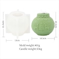 Miniatyrbillede 2 af 5: 3D Julelysforme Silikonlysform til Lysfremstilling Julelysform Silikonform til Lysfremstilling DIY Håndværk Dekoration (Elg)