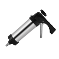 Miniatyrbillede 5 af 5: Diy manuel cookie press maker maskingevær, rustfrit stål rørformede dyser bi