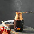 Miniatyrbillede 3 af 5: Tyrkisk kaffemaskine kaffemaskine Moka Pot 3 personer 200ML kobber håndlavet
