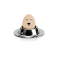 Miniatyrbilde 1 av 5: Eggkopper Plater med Base Rustfritt Stål Enkelt Egg Holder Brett Kopp for Br
