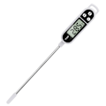Miniatyrbillede 1 af 5: Køkkentermometer tilbehør madlavningstermometer, termometerprobe grilltermometer 5 sekunders LCD-skærm termometer til bagværk BBQ kød mælk C