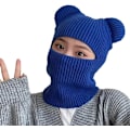 Miniatyrbillede 1 af 3: Vinterhue Varm Hætte Halstørklæde Hat Balaclava Strik Hue Hat til Kvinder