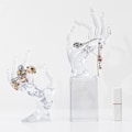 Miniatyrbild 3 av 5: Ok Hand Form Smyckesdisplayhållare Armband Ring (transparent)