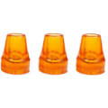 Miniatyrbillede 1 af 4: 3 stk. Krykketop, 19 mm Krykketop, Universal Vandrestavspids, Robust Vandrestavspids Udskiftning (Orange)