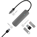 Miniatyrbild 2 av 5: USB-C till 4X USB-A Adapter - 4-i-1 USB Splitter - USB 3.0-5Gbps Hub - USB Data Hub Kompatibel med Macbook, iPad Air/Pro, Dell XPS, Samsung och Andra
