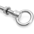 Pikkukuva 4 / 4: Kierteitetyt silmäpultit, ruostumattomasta teräksestä valmistettu silmäpultti mutterilla, M10*100mm, 5 kpl