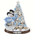 Miniatyrbild 1 av 5: 5 st 5D Diamantmålning Julsnögubbe Julgran Ornament Kit DIY Specialformad Partiell Borr Diamantkonst för Jul Hem Skrivbordsdekoration