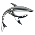 Miniatyrbild 1 av 5: Mira-Tech Shark Zinklegering Fjäder Capo för Akustisk och Elektrisk Gitarr med Bra Handkänsla (Silver)