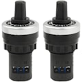 Miniatyrbillede 1 af 4: 2 stk. LA42DWQ-22 22mm 10K Ohm Variabel Hastighed Rotations Potentiometer (10K)