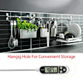 Miniatyrbild 4 av 5: Kökstermometer tillbehör matlagningstermometer, termometer sond grilltermometer 5 sekunders LCD-skärm Termometer för bakverk BBQ Kött Mjölk C