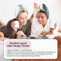 Miniatyrbilde 4 av 5: Mikrofiber Håndkle Hår Wrap Hår Tørking Caps Ekstrem Myk Ultra Absorberende, F