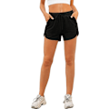 Miniatyrbilde 4 av 5: Womens Athletic Shorts Running Dolphin Shorts med lommer og snøring X