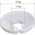 Miniatyrbillede 2 af 5: 10 stk. radiatorrørklemmer solide hvide dæksel plastrør dekoration pl