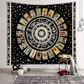 Miniatyrbild 1 av 5: - Tarot Divination Väggbonad - Abstrakt Konst - Psykedelisk Väggdekor för