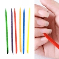 Miniatyrbild 2 av 4: 100 träpinnar nagelband dubbelsidig nagelkonst pedikyr pusher remover för H