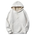 Miniatyrbillede 1 af 4: Dames Casual Vinter Varm Fleece Sherpa Foret Jakke Hættetrøje Tyk Pullover Plus Med Lommer（Størrelse：L）