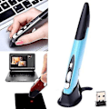 Miniatyrbillede 3 af 5: Trådløs optisk pen-mus Usb Bluetooth Air Mice optisk præsentationspen til bærbar pc (1 stk.)
