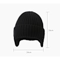 Miniatyrbillede 3 af 3: Mænd Kvinder Lang Hat Vinter Varmt Hat Tyk Strikket Uld Kuldebeskyttende Øreklapper Beanie Plaid Hat