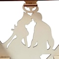 Miniatyrbild 4 av 5: Hjärtformad displayställ i trä för choklad, bröllopspresentation, kreativt hjärta