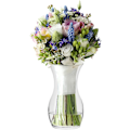Miniatyrbild 3 av 5: TREND FOR HOME Blomvas 23 cm Tulpanvas Glas Blomvas Dekorativ Glas Blomvas Sovrumsdekoration Transparent Blomvas